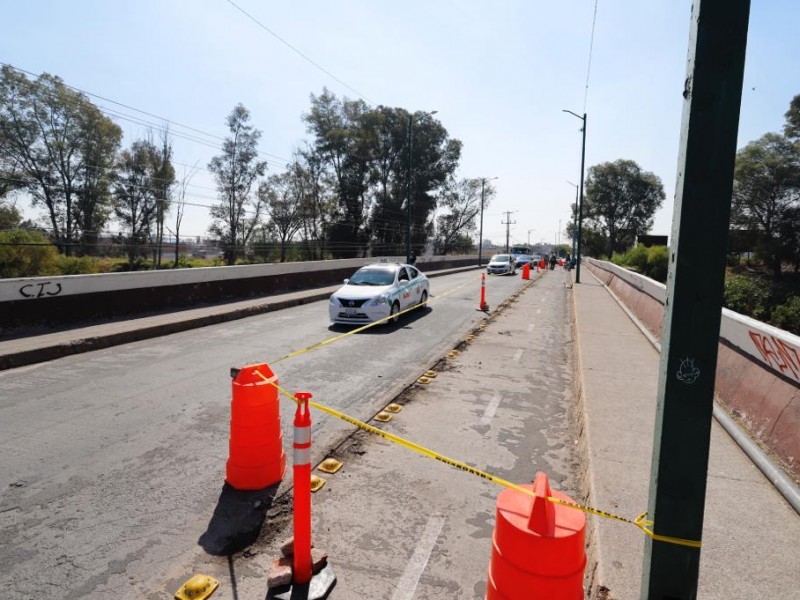 Aseguran Salmantinos que rehabilitación de puente luce detenido