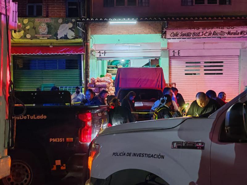 Asesinan a balazos a hombre en Mercado de Abastos de Morelia