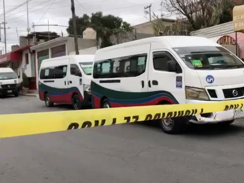 Asesinan a chofer de transporte público de Ecatepec