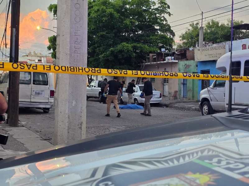 Asesinan a un hombre en el sector centro de Culiacán