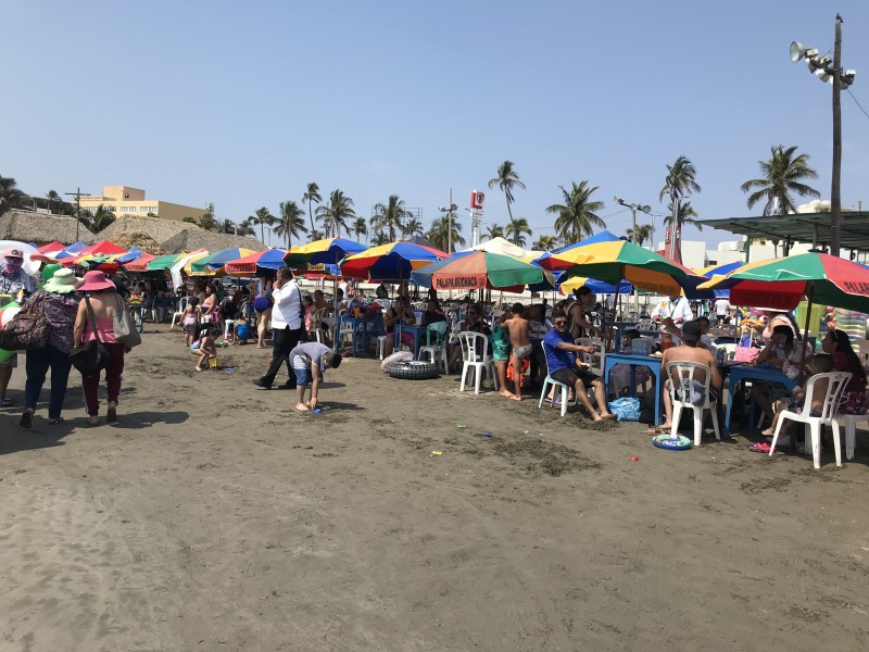 Así lucen las playas de Veracruz en primer fin vacacional