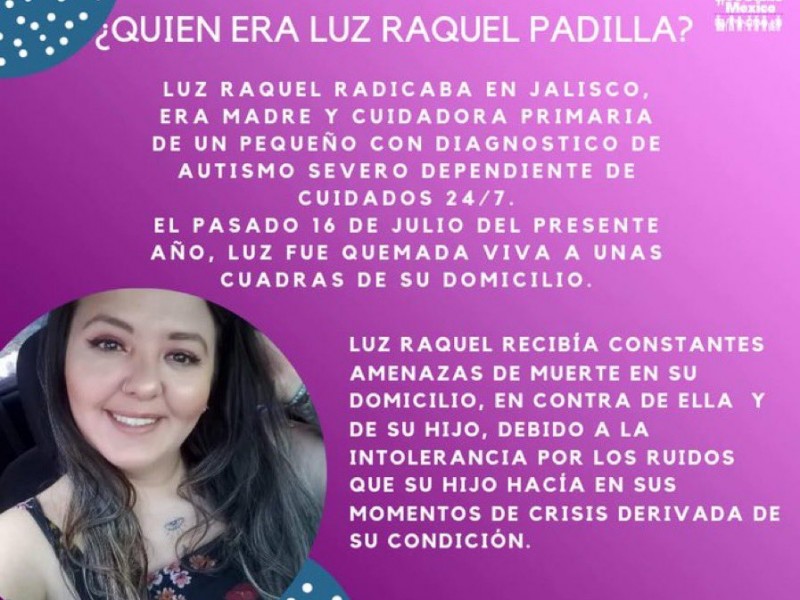 Asociaciones tuxpeñas condenan asesinato de madre de hijo autista