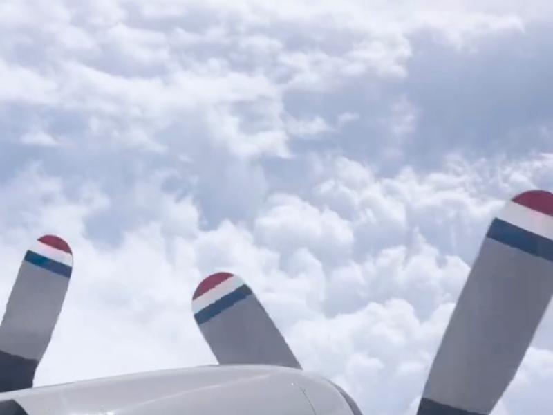 Así luce el interior del huracán Polo desde un avión cazatormentas