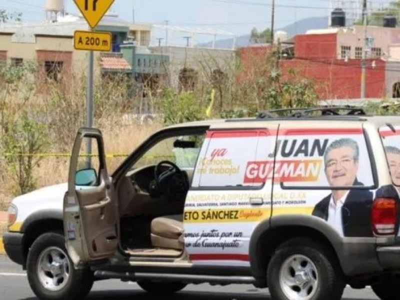 Atacan a balazos a candidato en Guanajuato