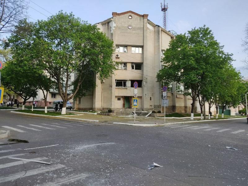 Atacan edificio gubernamental en Tiráspol, capital de Transnistria