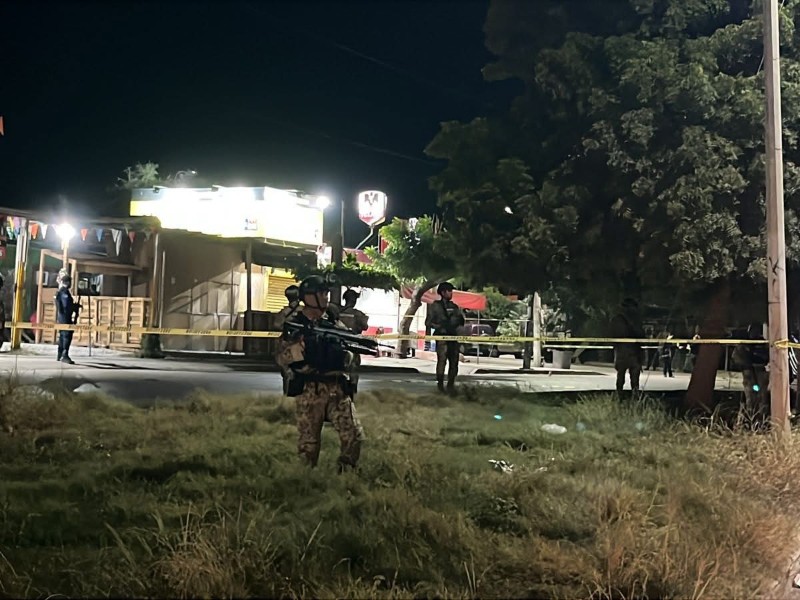 Ataque a balazos en Mazatlán, deja un muerto y un herido