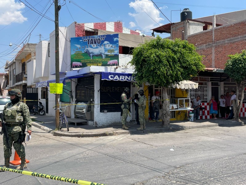 Ataque a carnicería deja a una persona sin vida