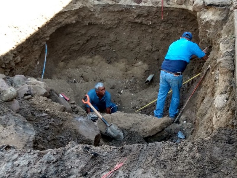 Atendió SIAPA socavón de Ruinas de Jauja