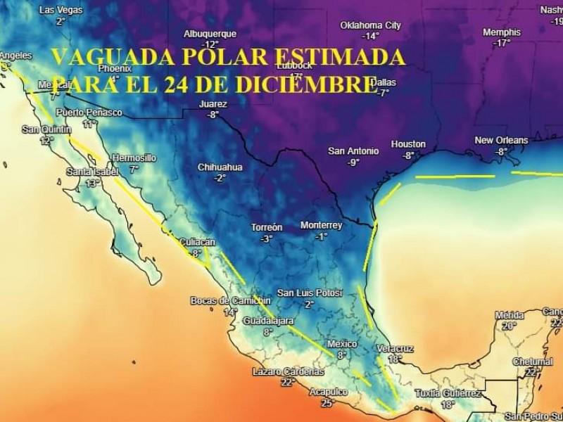 ¡Atentos! Así estarán las temperaturas este 24 y 25 diciembre