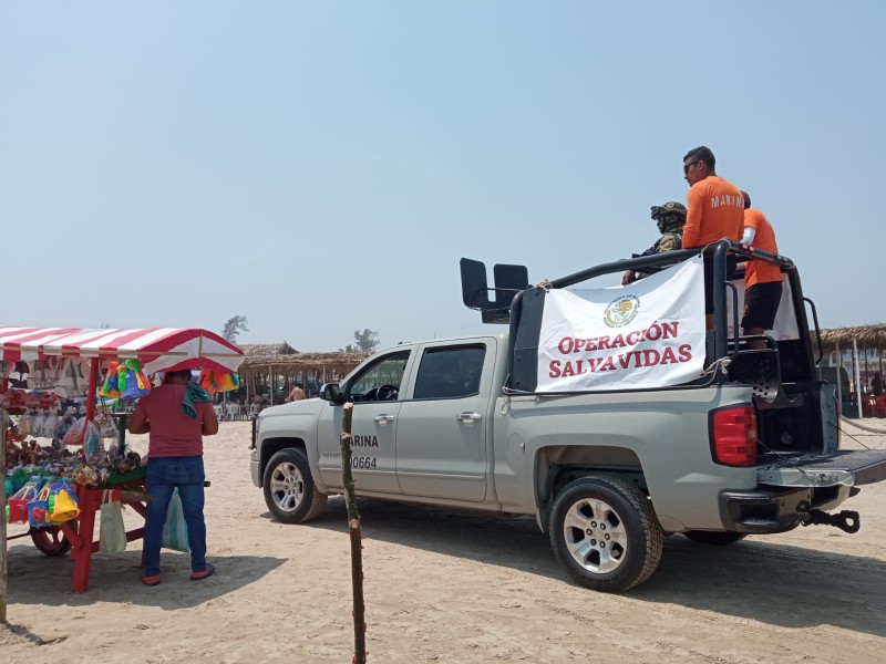 En marcha operativo de seguridad en playas de Tuxpan