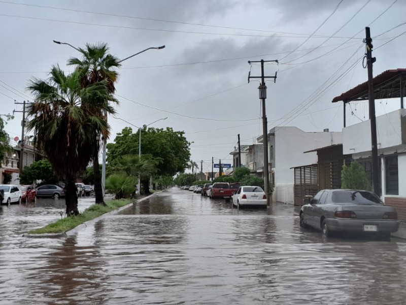 ¡Atentos! Los Mochis ya registra sectores afectados por lluvias