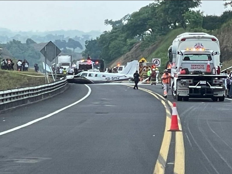 Aterrizaje forzoso en la Tuxpan-Poza Rica