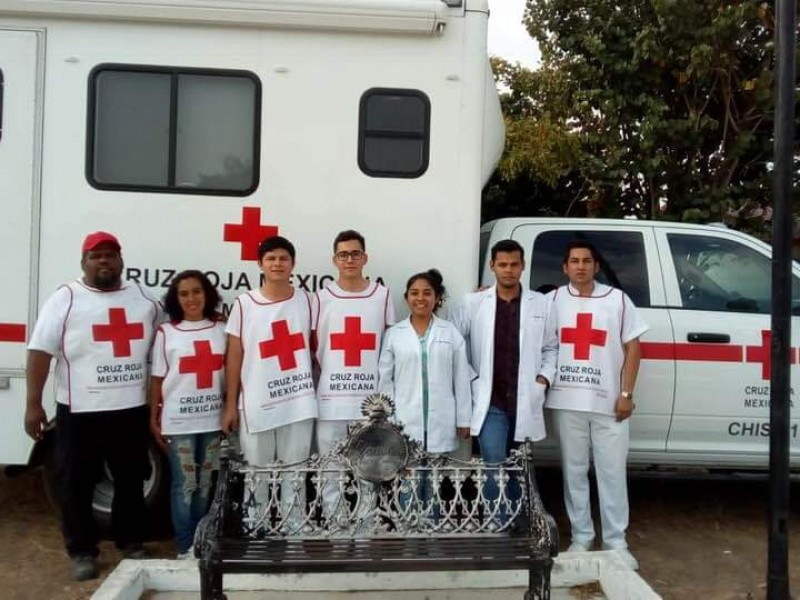 Atiende cruz Roja a damnificados en Villaflores