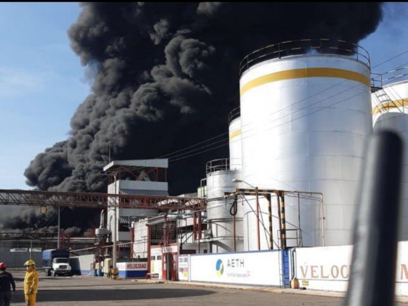 Atiende SSP incendio en fábrica de Ciudad Industrial