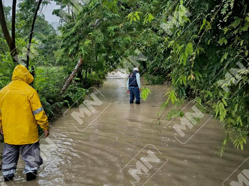 Atienden afectaciones por lluvias en Papantla
