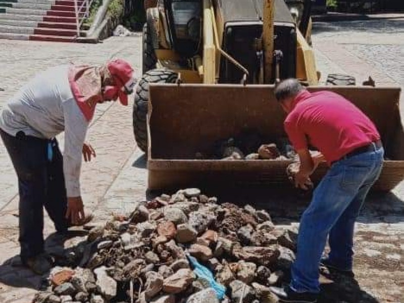 Atienden autoridades daños generados por lluvias en Chilchota