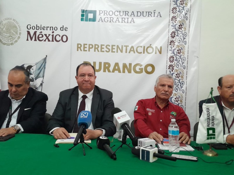 Atienden cinco conflictos agrarios de alto impacto en Durango