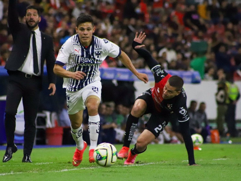 Atlas cae ante Rayados 2-0 en el Estadio Jalisco