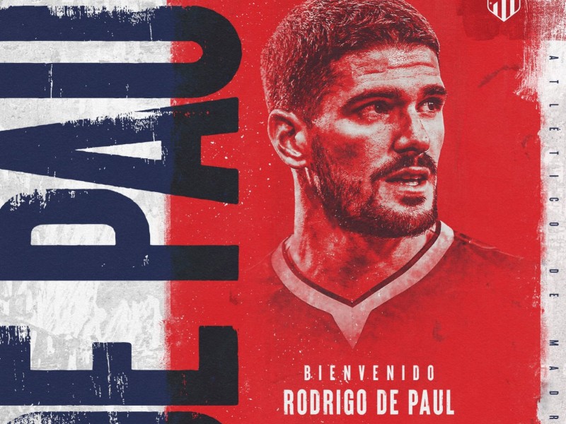 Atlético de Madrid contrató al argentino Rodrigo de Paul