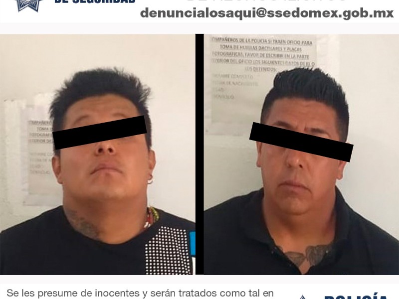 Atrapan a extorsionadores involucrados en incendio de van en Coacalco