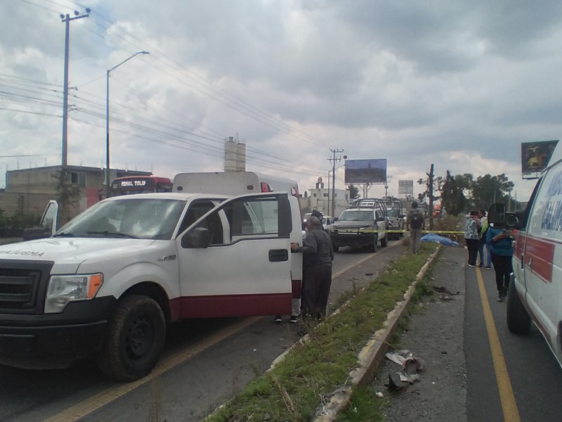 Atropellan a adulto mayor en la Toluca Tenango