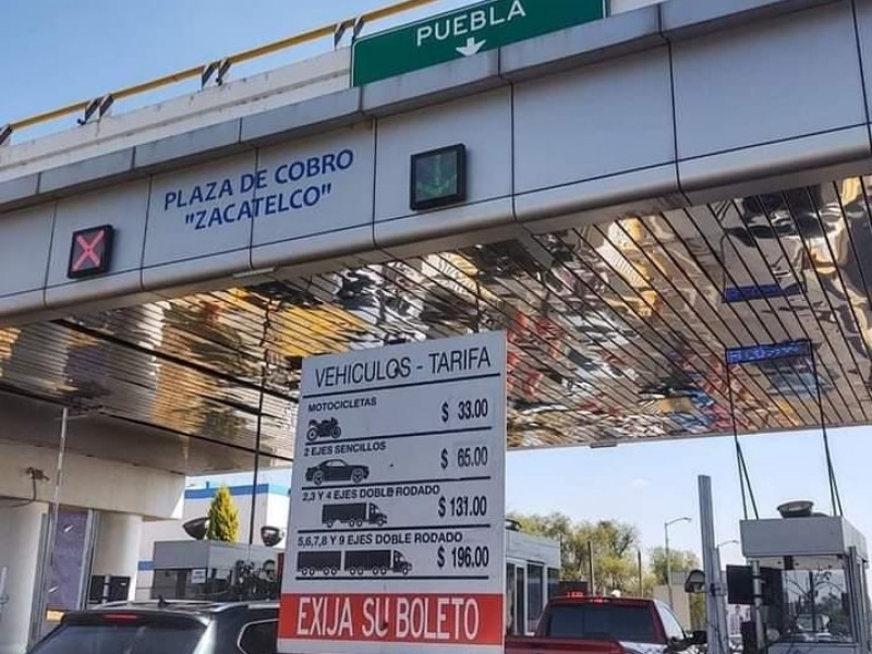Aumenta 10 pesos cobro en autopista Tlaxcala-Puebla
