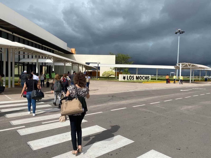Aumenta 49.6 % tráfico de pasajeros en aeropuerto de Los Mochis