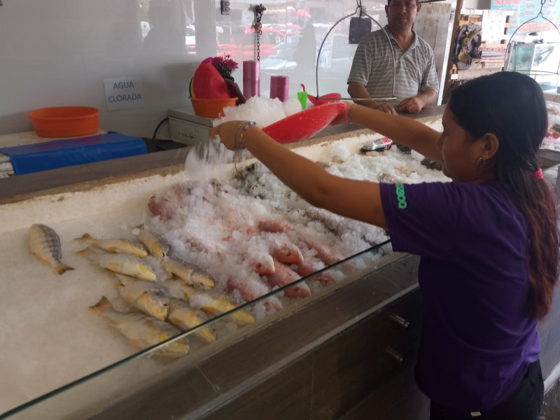 Aumenta consumo de hielo en pescaderías tuxpeñas por altas temperaturas