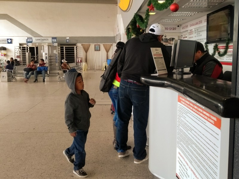 Aumenta demanda de servicio en central de autobuses