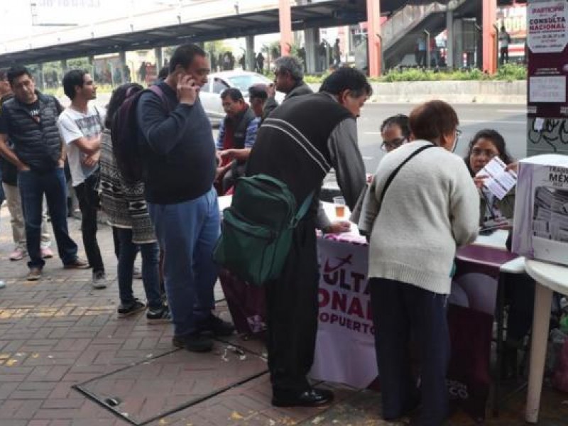 Aumenta en CDMX participación en consulta sobre NAIM