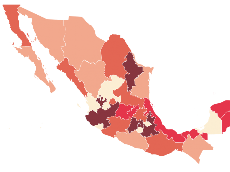 Aumenta la cifra de contagios en México  por COVID-19