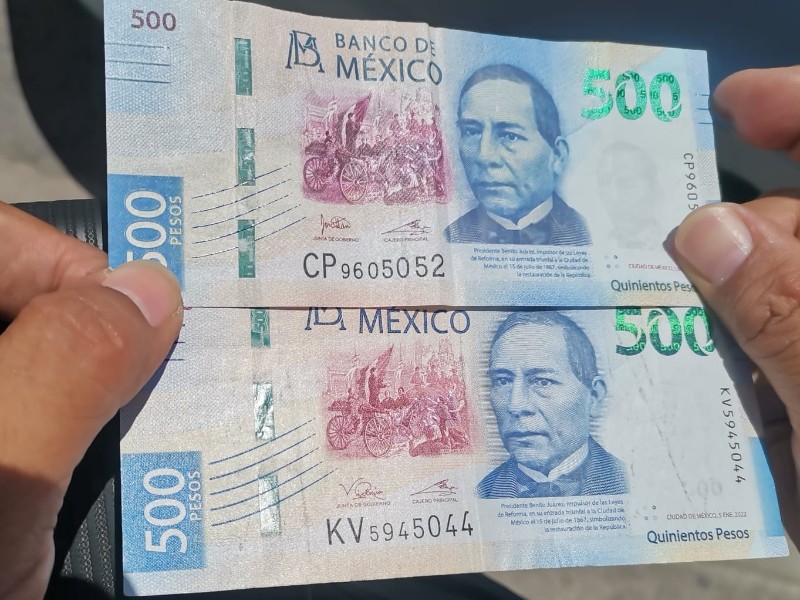 Aumenta la circulación de billetes falsos en comercios