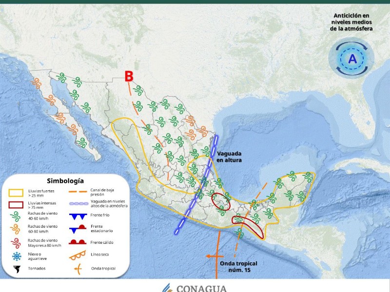 Aumenta potencial de lluvias y tormentas en Veracruz