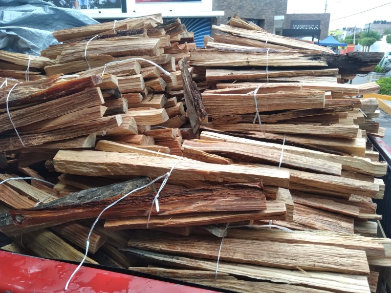 Aumenta venta de ocote por fiestas patronales en Sahuayo