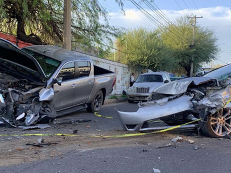 Aumentan 48% accidentes viales en Hermosillo