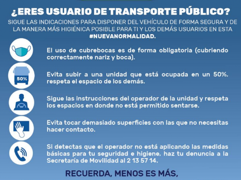 Aumentan capacidad de usuarios del transporte público