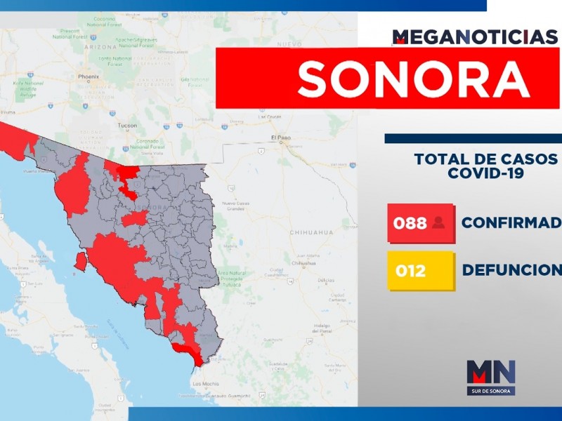 Aumentan casos de Covid-19 en Sonora