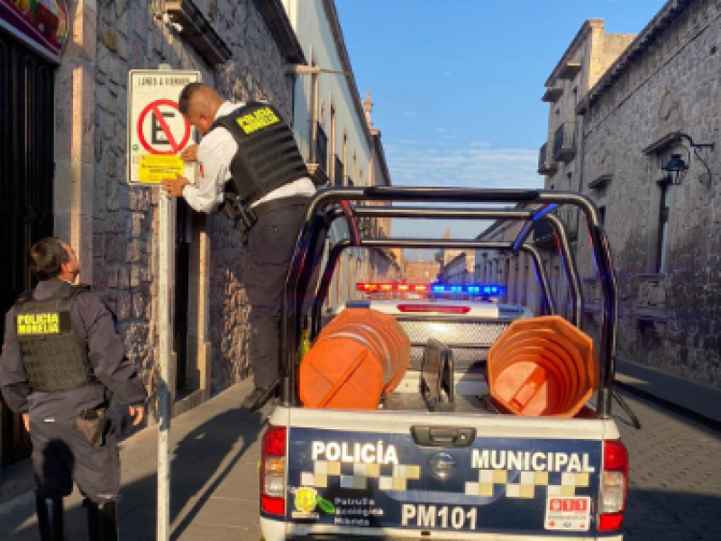 Aumentan espacios de estacionamiento en el Centro Histórico de Morelia