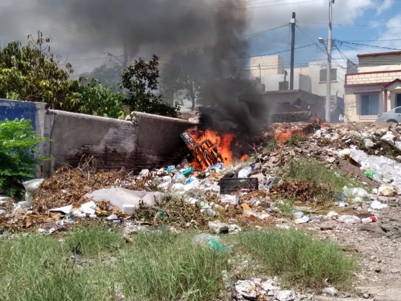 Aumentan incendios de basura y maleza, atienden hasta 7 diarios