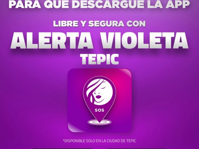 Aumentan las descargas de la App Violeta en Tepic