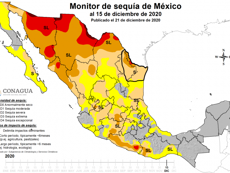 Aumentan los municipios con sequía en Veracruz