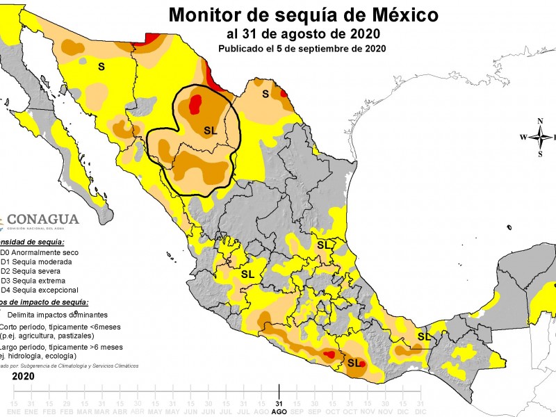 Aumentan municipios veracruzanos con algún tipo de sequía