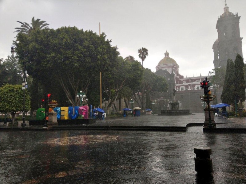Aumentarán potencial de lluvias en Puebla a partir del lunes