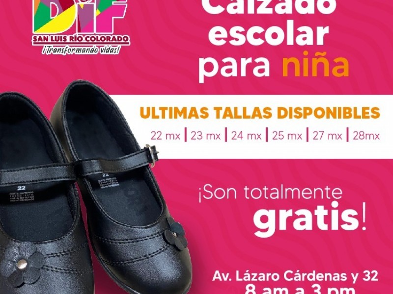 Aún disponibles en DIF zapatos escolares para niñas y adolescentes