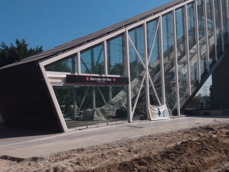 Obras en Estación Mercado del Mar continúan afectando vialidad