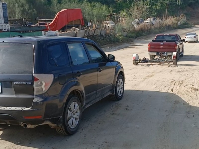 Automovilistas solicitan se dé mantenimiento al vado de Santa Rosa