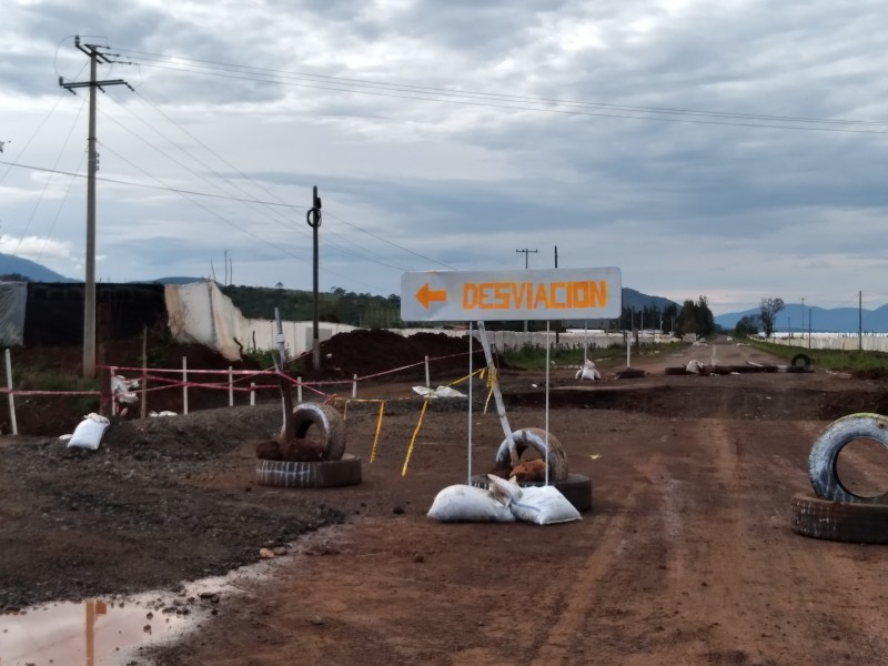 Automovilistas solicitan reparación del tramo carretero Cotija-Los Reyes