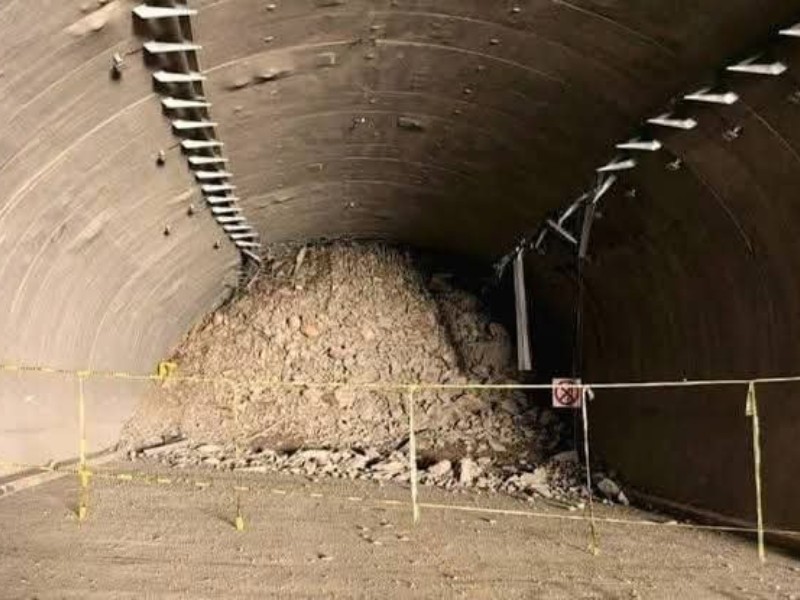 Autopista Mitla–Tehuantepec continua cerrada por colapso en túnel principal