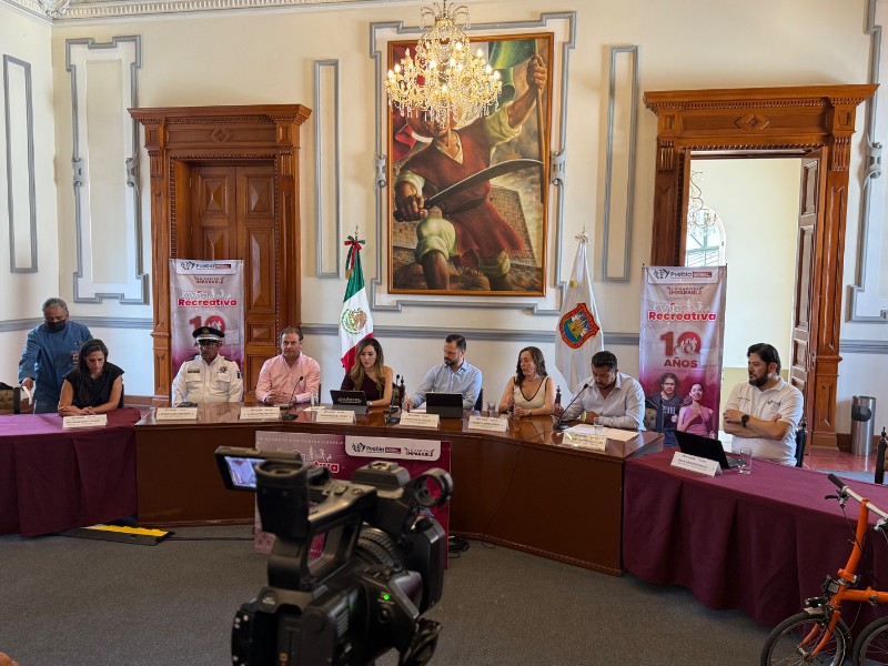 Autoridades anuncian décimo aniversario de la Vía Recreativa