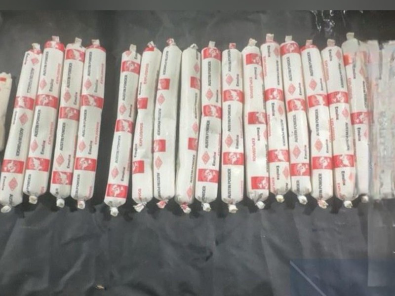 Autoridades aseguran 12 kilos de explosivos en Concordia